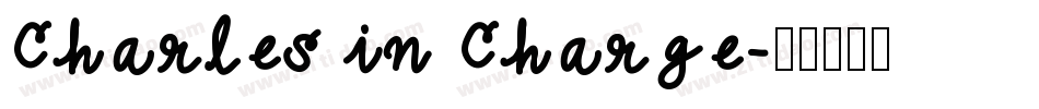 Charles in Charge字体转换